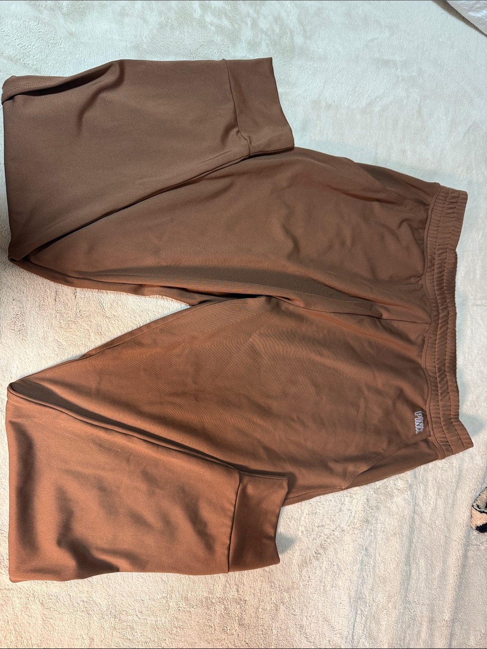 PINK Victoria's Secret Chocolate Brown Track Joggers